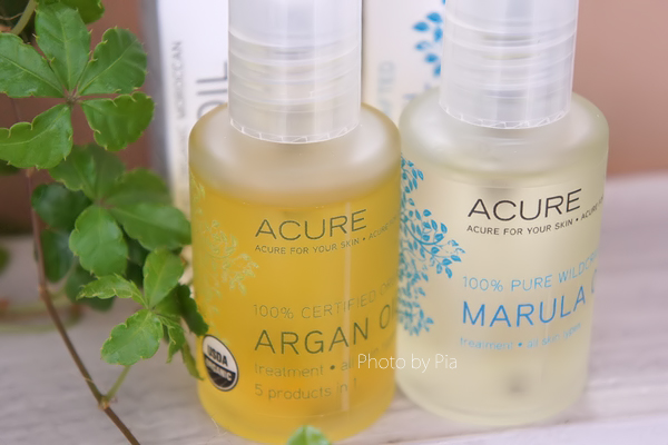 Acure Organicsのアルガンオイルとマルラオイル